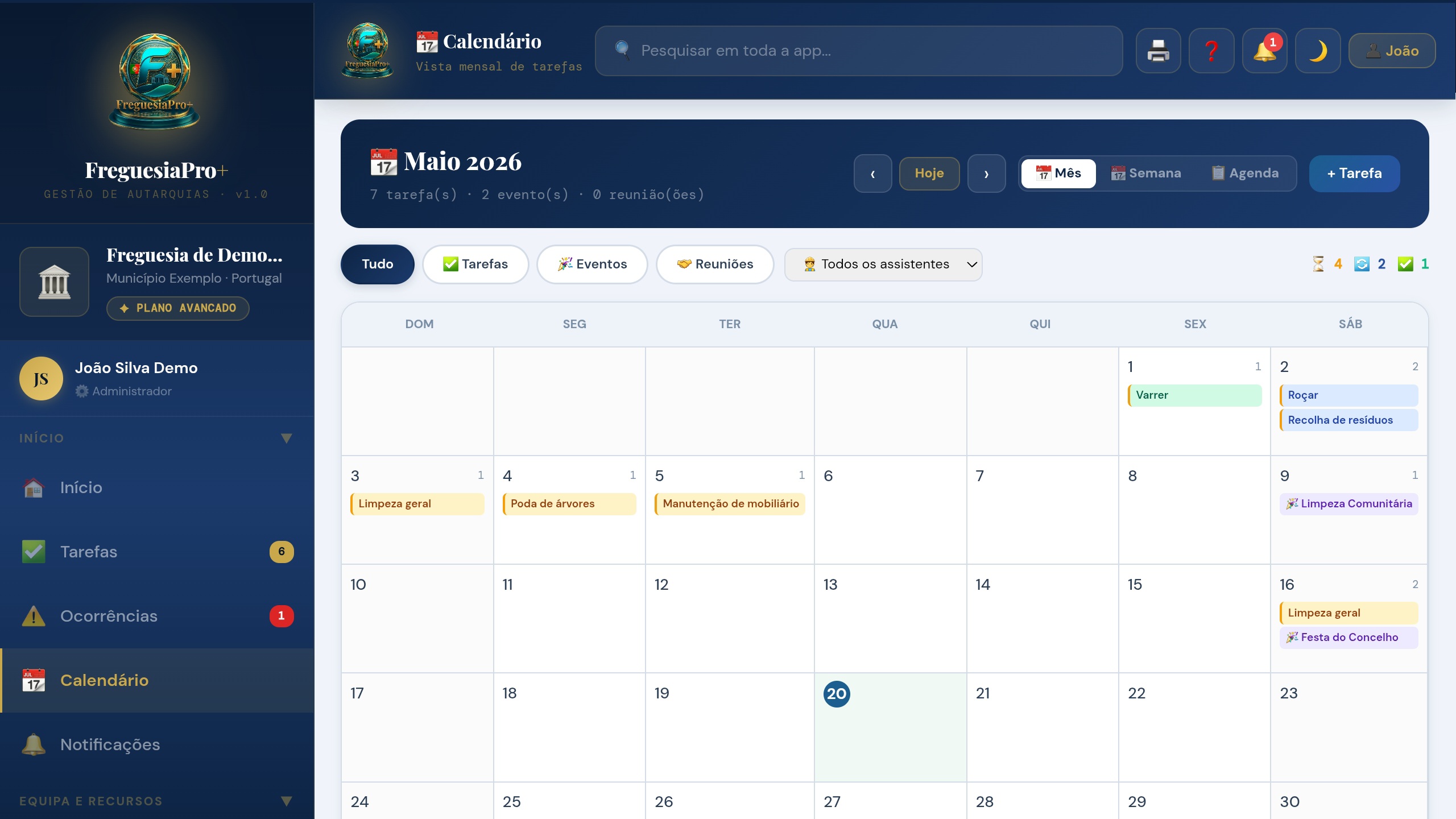 Calendário